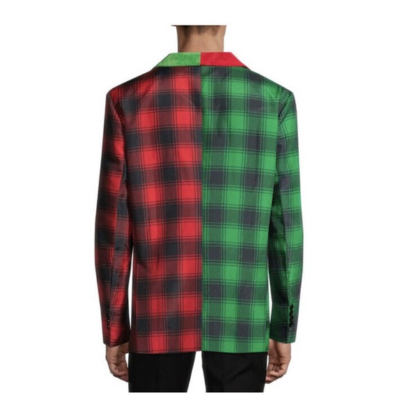 Dec. 25th Mens Holiday Blazer Jacket - Buffalo Split - Size XXL - Picture 2 of 8